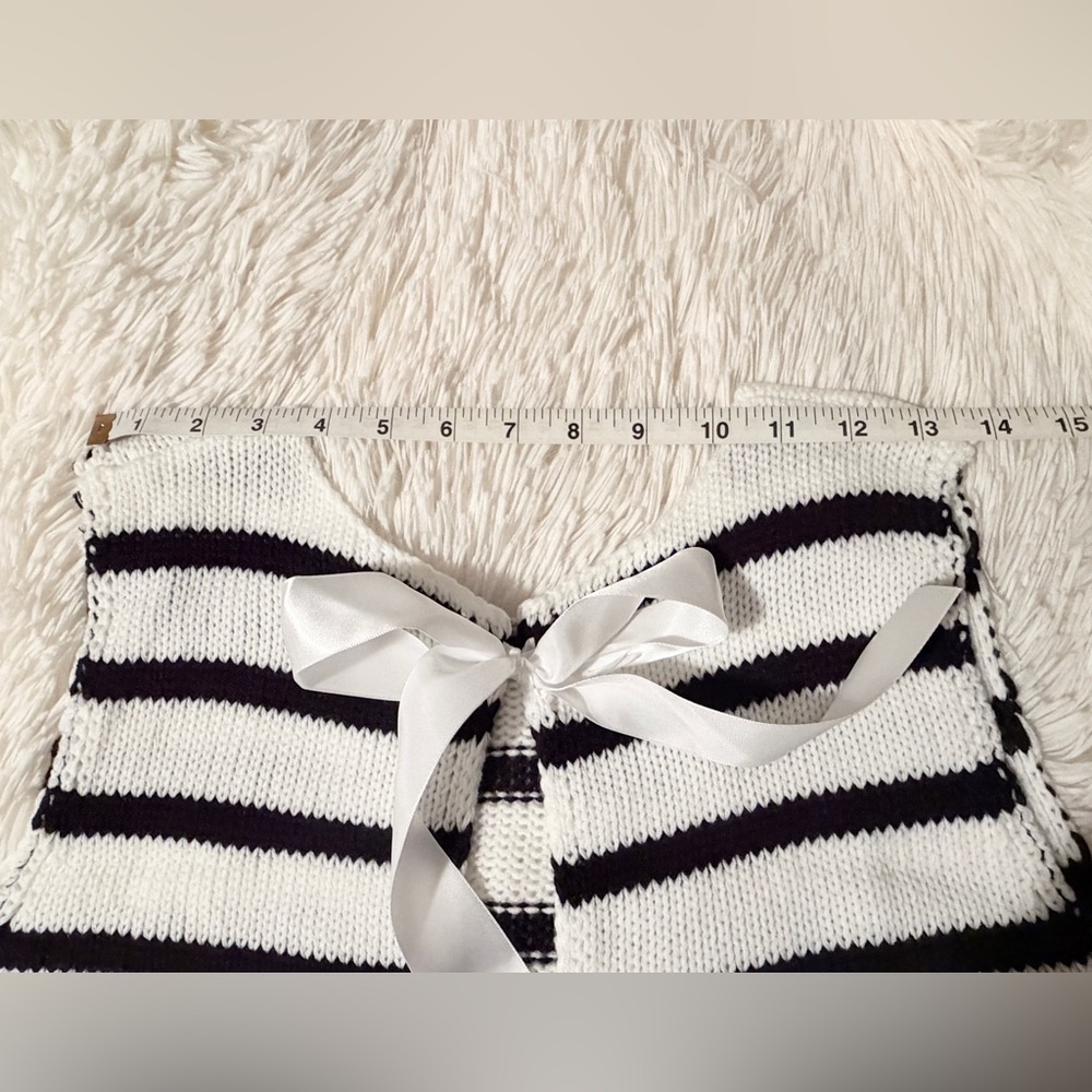 NWOT Striped Knitted Vest/Top, sz S - Picture 8 of 11